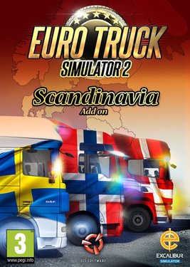 Euro Truck Simulator 2: Scandinavia постер (cover)