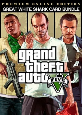 Grand Theft Auto V: Premium Online Edition & Great White Shark Card Bundle постер (cover)