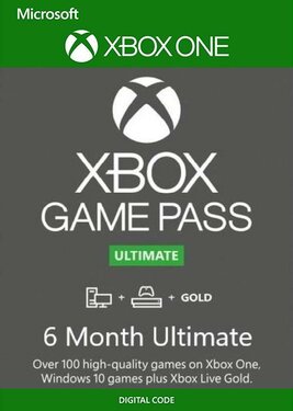 Xbox Game Pass Ultimate на 6 месяцев постер (cover)
