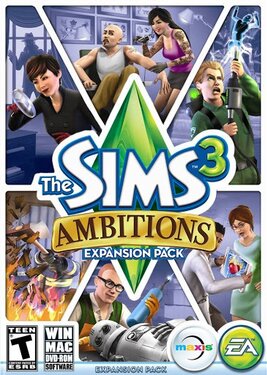 The Sims 3 - Ambitions постер (cover)