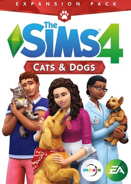The Sims 4: Cats & Dogs постер (cover)