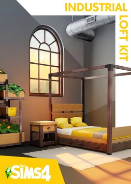 The Sims 4: Industrial Loft Kit постер (cover)