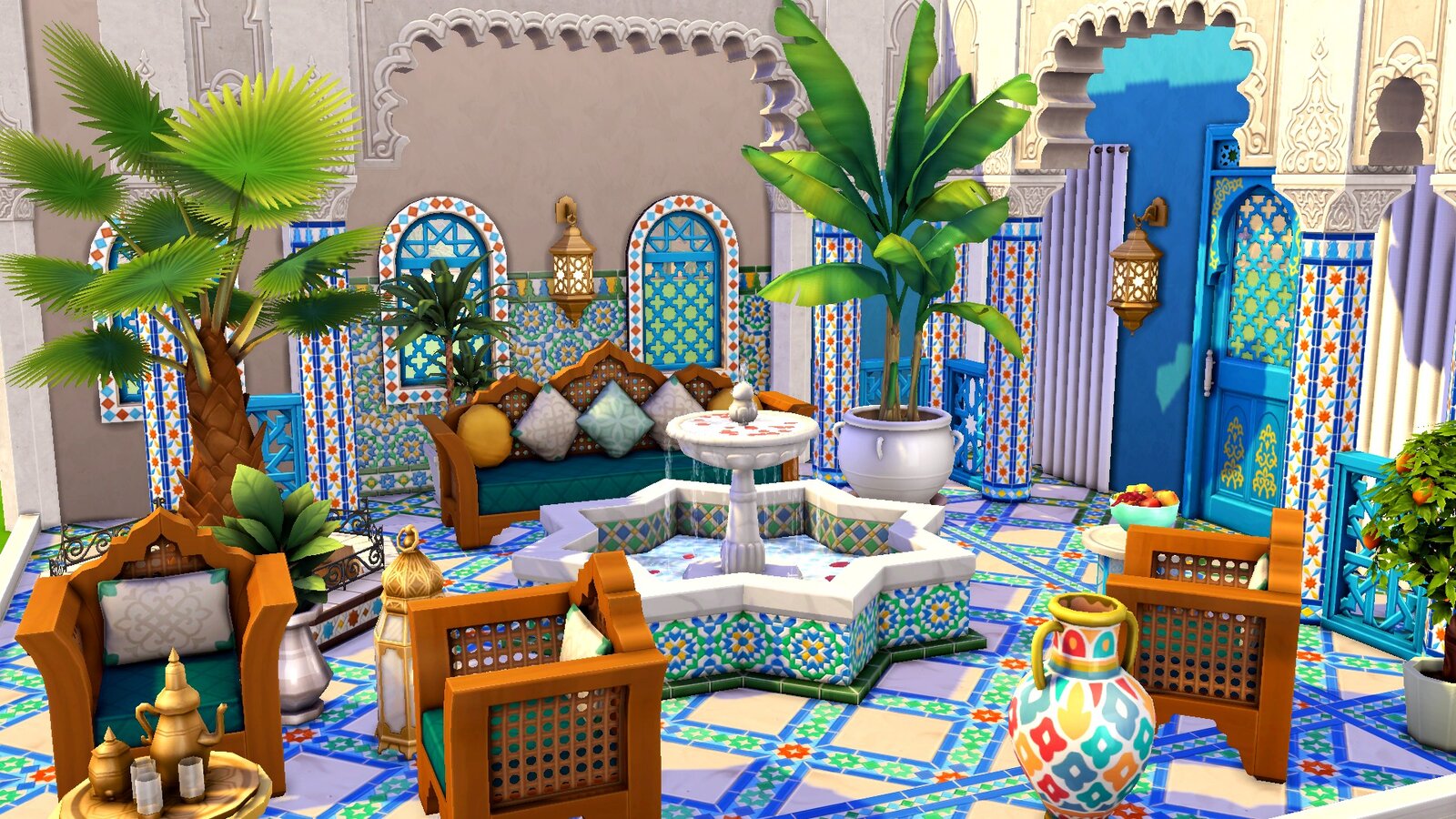 The Sims 4: Courtyard Oasis Kit