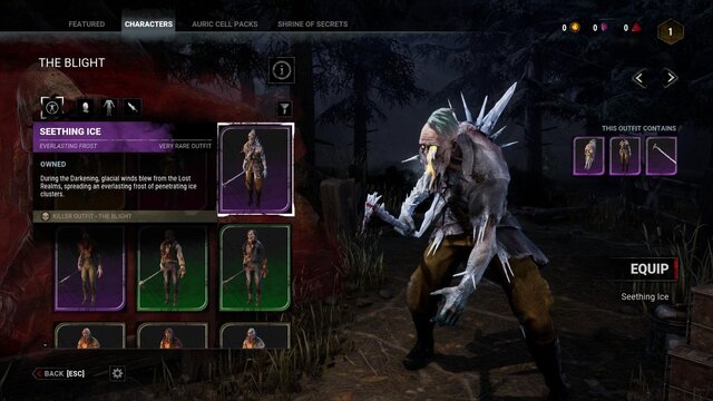 Dead by Daylight - The Blight: Seething Ice outfit